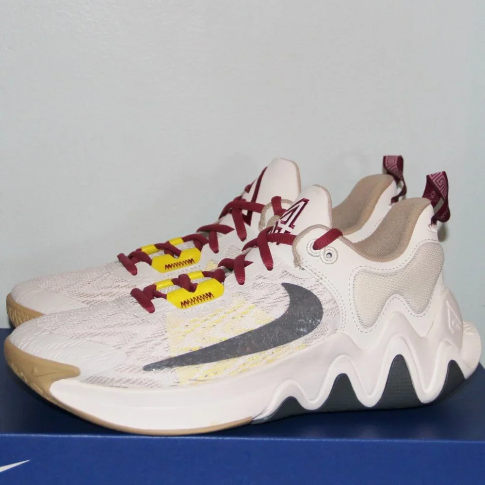 Nike Giannis Immortality 2 Basketball Mens 7 Womens 8.5 Sail Rattan